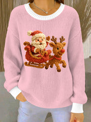 Women's Christmas Pattern Cozy Knitted Sweater