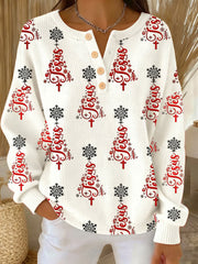 Women‘s Jesus Christmas Tree Long-sleeve Cardigan