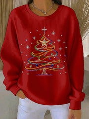Women's Christmas Print Casual Sweatshirt