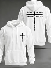 Men's Jesus The Way The Truth The Life Casual Hoodie