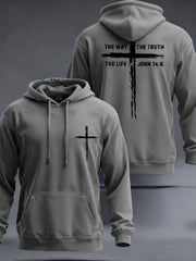 Men's Jesus The Way The Truth The Life Casual Hoodie