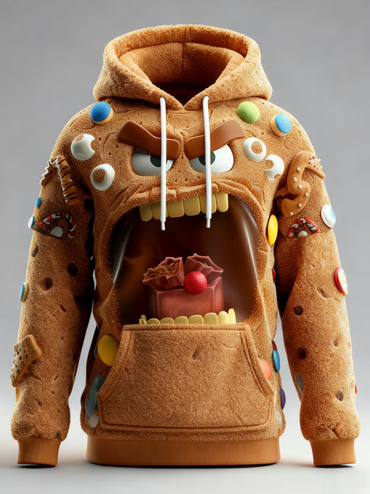 Men's Retro Christmas Printed Hoodie