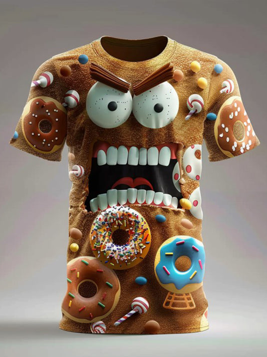 Men's Retro Christmas Printed T-shirt