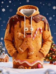 Men's Retro Christmas Printed Hoodie