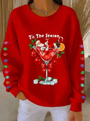 Women's Christmas Santa Claus Printed Sweatshirt
