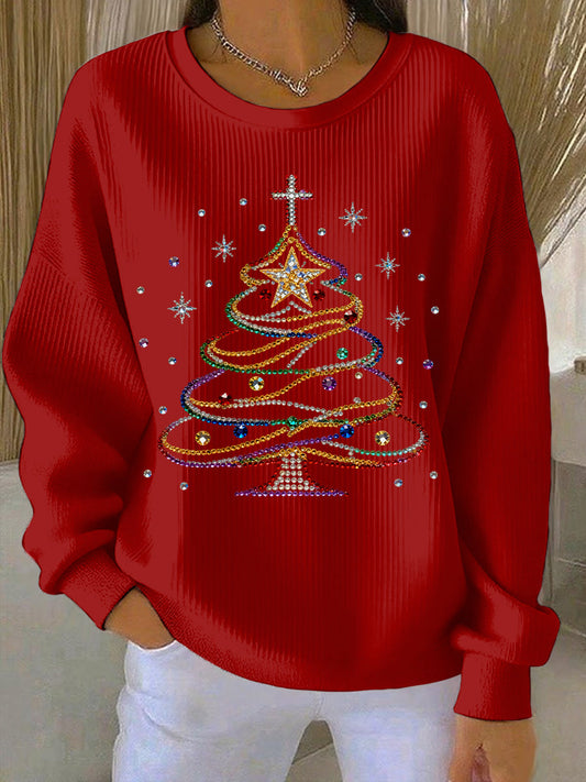 Women's Christmas Print Casual Sweatshirt