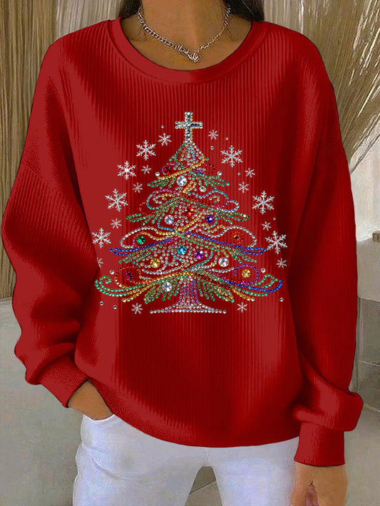 Women's Christmas Print Casual Sweatshirt