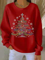 Women's Christmas Print Casual Sweatshirt