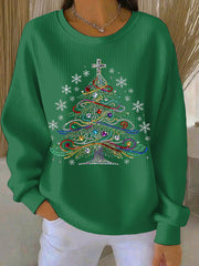 Women's Christmas Print Casual Sweatshirt