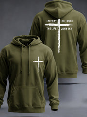 Men's Jesus The Way The Truth The Life Casual Hoodie