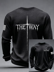 Men's The Way Cross Waffle Long Sleeve T-Shirt