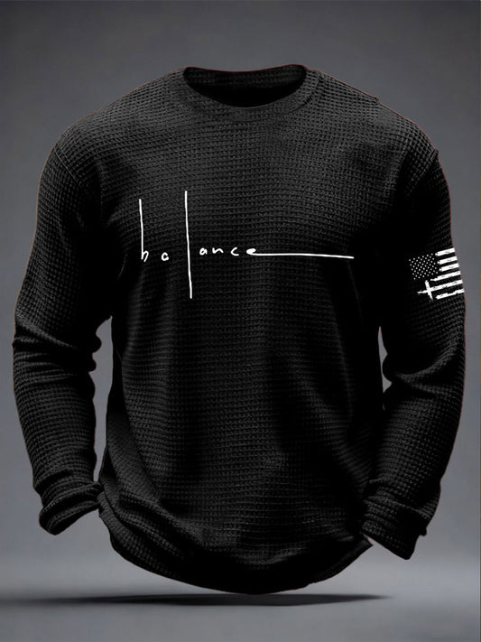 Men's Faith Printed Waffle Long Sleeve T-Shirt