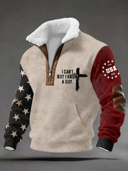 Men's Cross Print Casual Top